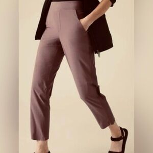 Athleta Pants Women's Size 8 Brooklyn Ankle Pant Dusty pink/purple Elastic Waist